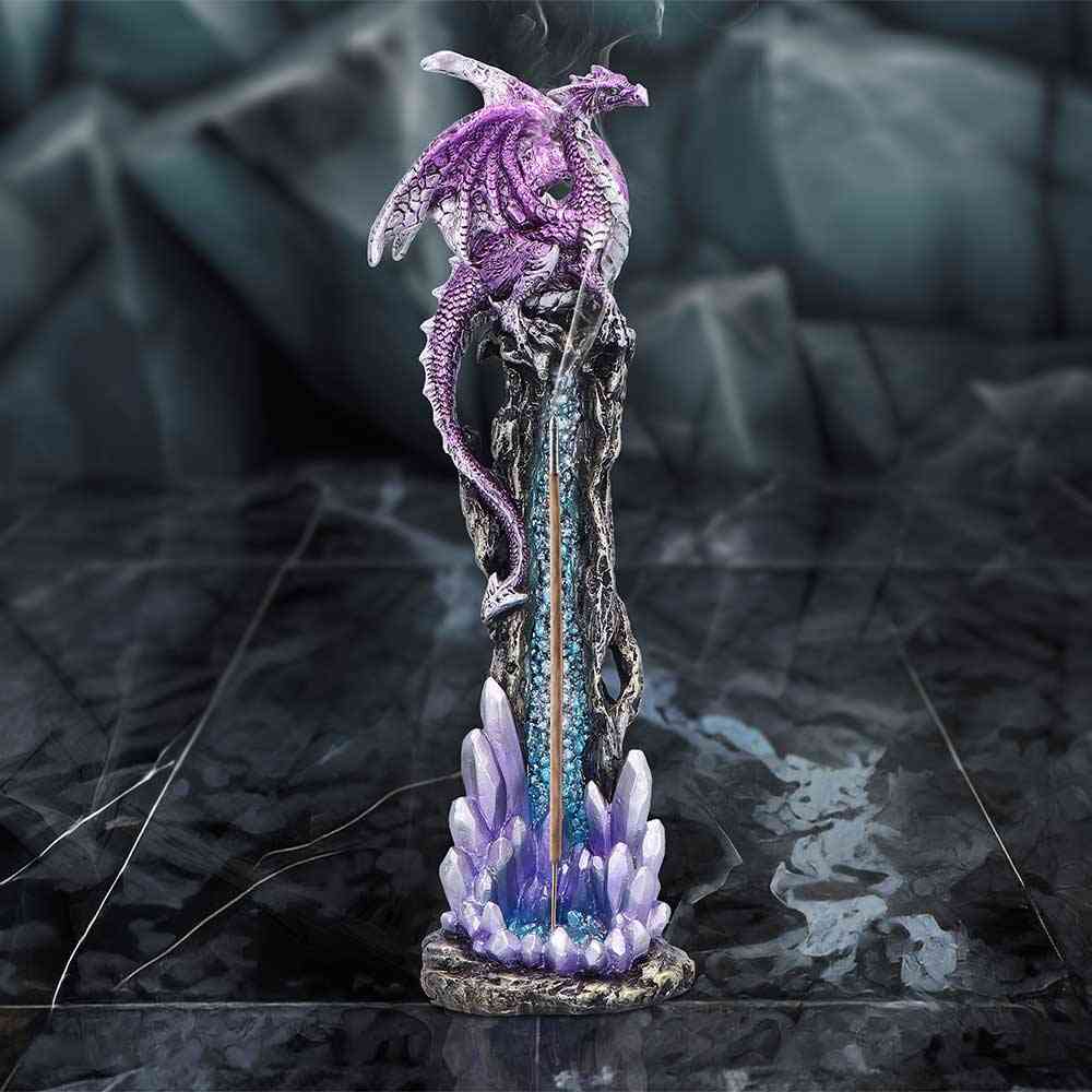 Nemesis Now - Mythic Crystal Incense holder - Dragon - Multicolours